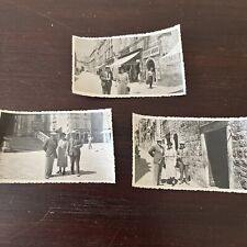 Vtg 1937 Vacation Photos Of Ragusa, Yugoslavia, Drugstore, Street Scenes, 3 Pics picture