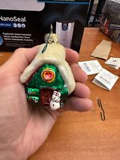 Christopher Radko Ornament Snow Man snow House 3 inch picture