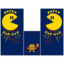 Super Pac Man Arcade Side Art 3 Piece Set Laminated High Quality picture