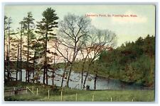 c1910 Learned's Pond Exterior View So. Framingham Massachusetts Vintage Postcard picture