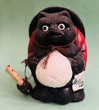 Lucky Shigaraki-Ware Tanuki Raccoon Dog Tokkuri Pottery 7