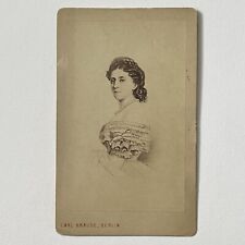 Antique CDV Filler Photograph Print Queen of Prussia Berlin Germany picture