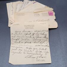 Vintage Handwritten Letters Lot From 1940s Ephemera ENT Doctor Medical picture