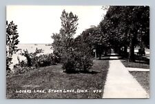 RPPC Lovers Lane Storm Lake IA Iowa  Real Photo Postcard picture
