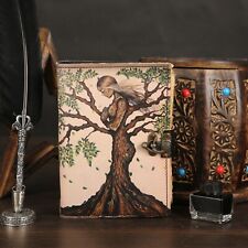 Leather journal Mother of Earth Handmade Vintage leather journal Grimoire picture