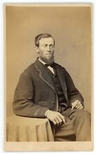 Antique CDV Circa 1870s McCormick & Hayes Handsome Man Chin Beard Oxford, PA picture