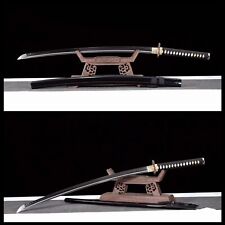 Japanese Samurai Sword Sharp Clay tempered T10 Full Tang Blade Katana Handmade picture