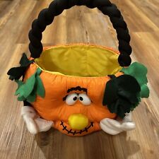 Vintage Halloween Pumpkin Jackolantern Candy Bucket picture