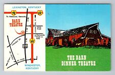Winchester KY-Kentucky, The Barn Dinner Theatre, Antique Vintage c1961 Postcard picture