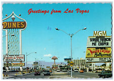 1976 Greetings from Las Vegas Nevada NV On The Strip Posted Postcard picture