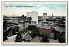 1918 Birds Eye View Court Home Buildings Charlotte North Carolina NC Postcard picture
