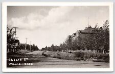 Postcard RPPC Leslie Street Wilkie Saskatchewan Canada c1930s picture