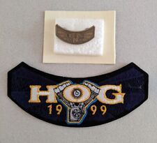 HOG 1999 Rocker Patch and Pin set HARLEY OWNERS GROUP H-D picture