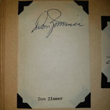 Vintage Don Zimmer Autograph 2.5 X 4 Paper picture
