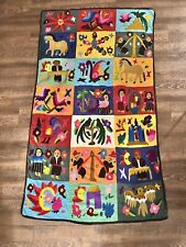 21 Panel Quilt / Panel / Tapestry Blanket From Panama Folk Art 72” x 40” picture