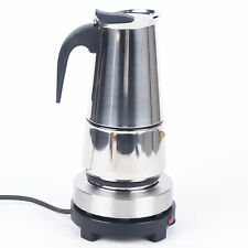 Expresso Coffee Maker Moka Pot Stovetop Coffee Maker 4/6/9 Cups Stainless Steel picture