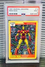 1991 Marvel Universe Super Heroes Villains Card All PSA 9 MINT COMPLETE YOUR SET picture