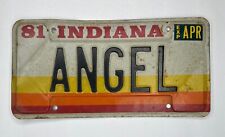 1981 Indiana Personalized License Plate ANGEL picture