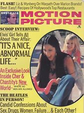 APRIL 1975 MOTION PICTURE movie magazine CHER AND CHASTITY BONO picture