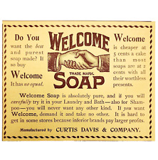 Welcome Soap Handshake 1897 Advertisement Victorian Cleaner Detergent ADBN1qqq picture