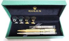 Rolex ballpoint 2 pen and 2 cufflinks set Novelty Very Rare with box picture