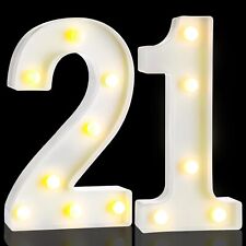 8.7'' Decorative LED Light up Numbers Light up Number Sign for Night Party De... picture
