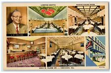 c1940 Lobster Grotto Marine Dining Room Clark St. Chicago Illinois IL Postcard picture