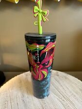 Starbucks Holiday 2023 Venti 24 oz insulate Cup Tumbler Green Ornament Straw NWT picture