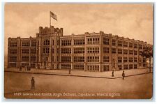 c1910 Lewis Clark High School Exterior Building Spokane Washington WA Postcard picture