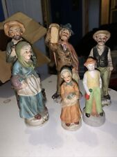 lot of 6 Old Couple People Folks Figurines see pics nice lot F2 picture