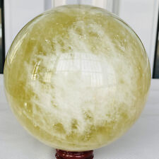 2680g Natural yellow crystal quartz ball crystal ball sphere healing picture