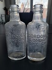Antique Gordon's London Dry Gin Glass Bottle Set picture