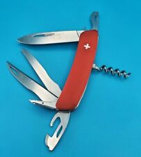 Swiza A18-14 Swiss Pocket Knife Stainless Steel Blades OD Red Synthetic Handle picture