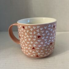 Opalhouse Coffee Tea Mug Pink w/Hearts Stoneware Valentines Day picture