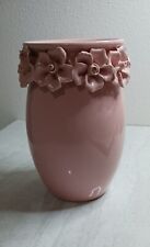 Debi Lilly Pink Rose Garland Mason Jar Vase picture