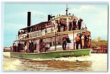 c1960s Bayou Barataria Cruise To Lafitte Louisiana LA Unposted Voyageur Postcard picture