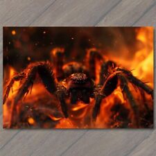 POSTCARD Spider from Hell Fire Evil Unusual Demon Devil Burn It Down Unusual picture