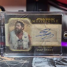 2020 Topps Masterwork - Snap Wexley (Greg Grunberg) Auto Wood Parallel 2/10 picture
