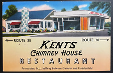 Vintage Postcard 1950's Kent's Chimney House Restaurant Pennsauken New Jersey picture