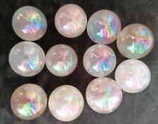 840g 11pcs Rainbow Aura Rose Quartz Bismuth Titanium Silicon Ball Healing 1 picture