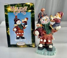 Vintage Youngs Incorporated International Snowman Clowns Figurine 99855 6 In picture