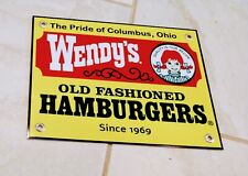 Wendy's hamburgers fast food restaurant Nostalgia sign-FREE shipon any 8+ signs picture