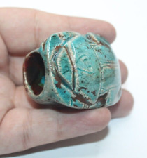 RARE ANCIENT EGYPTIAN ANTIQUE Pharaonic Scarab Ring Stone (BS) picture