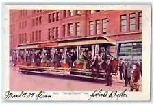 1909 Seeing Denver Car Tourist Passenger Trolley Denver Colorado CO Postcard picture