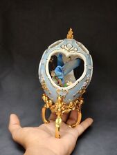 Franklin Mint Bluebird House of Faberge Egg Birds of the World With Stand Vtg picture