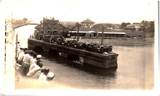 Sailors at Pedro Miguel Locks Panama Canal Zone 1920s Antique Photo US Navy picture