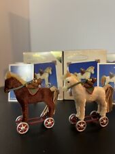 Hallmark (A PONY FOR CHRISTMAS ornaments repaint 2002, 2003, 2004, 2005 lot of 8 picture