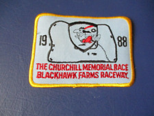 Vtg Churchill Memorial Race Blackhawk Farms Raceway 1988 Patch SCCA So Beloit IL picture
