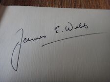 James E. Webb NASA Administrator 1961 - 1968 signature in book picture