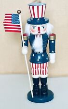 Handpainted Patriotic Uncle Same Nutcracker (4th Of July Decor) 12” picture